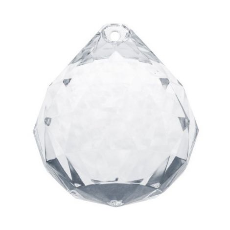 Zawieszka Kula Diamentowa PartyDeco 35x41mm Przezroczysta 1szt